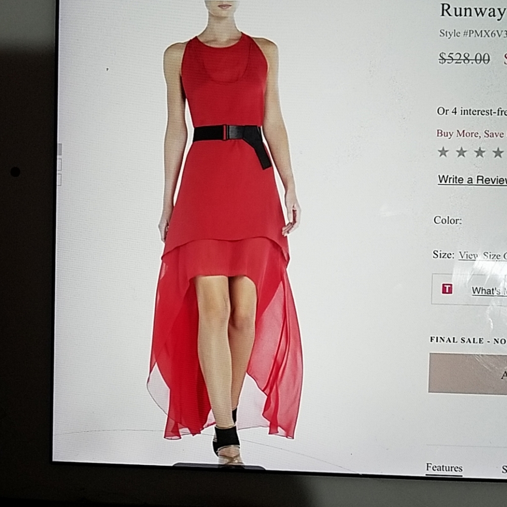 BCBG Silk dress- Runway- sz large